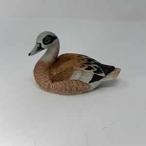 Lefton American Decoy Ceramic Duck Figurine Widgeon 1983 Vtg Signed Taiwan